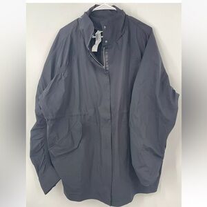 Fabletics Jacket Women’s Size M Zip Front Long Sleeve Rain Outdoor Oversized